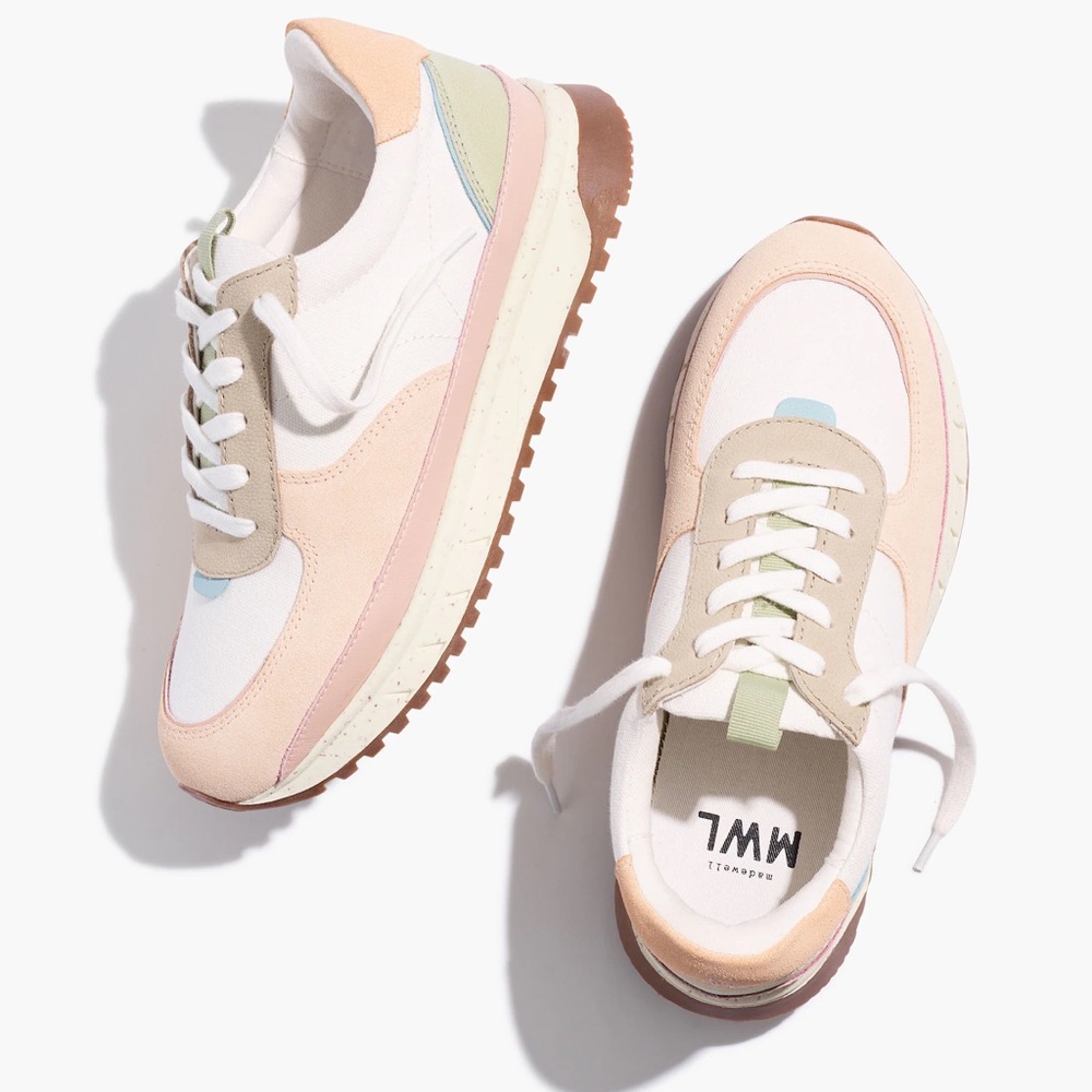 Madewell Kickoff Trainer Multicolor Sneakers Women’s size 6.5. - Picture 1 of 10